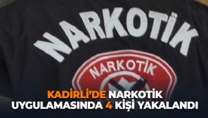 Kadirli'de Narkotik Ve Asayiş Uygulamasında 4 Zanlı Tutuklandı