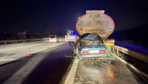 Osmaniyede Tankere Arkadan Çarpan Araçta 3 Kişi Hayatını Kaybetti