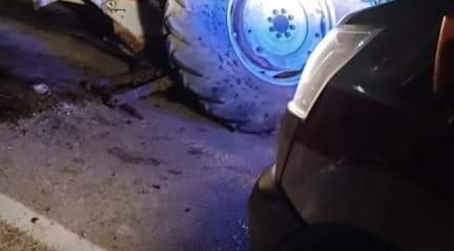 Andırın Karayolun'da Traktör Kazası